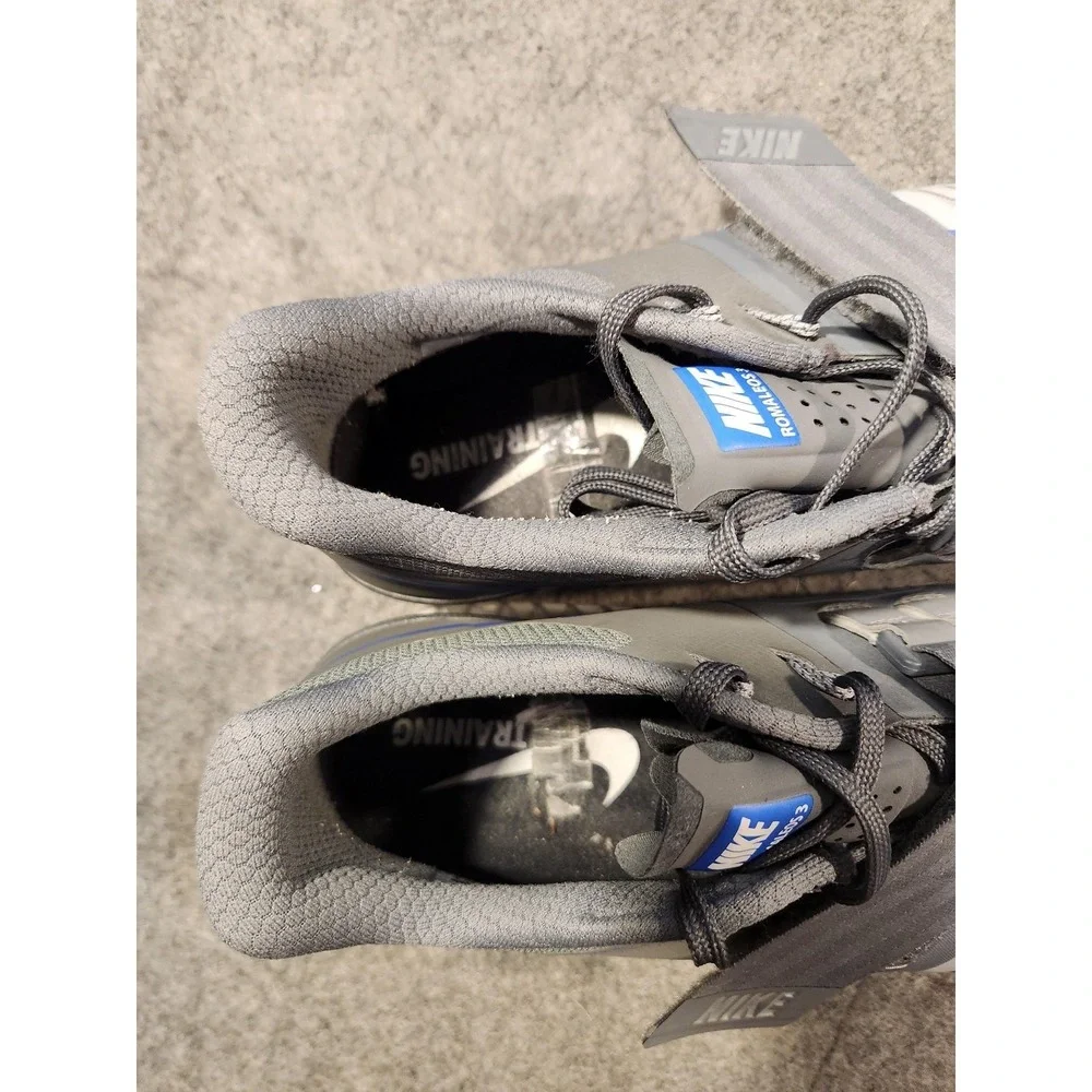 Nike Romaleos 3 Shoes Mens Size 11.5 Gray Weightlifting Training Gym Sneakers